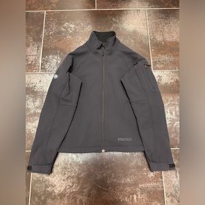 I140 Marmot Jacket Women Softshell Windstopper Full Zip Size M Long Sleeve Black